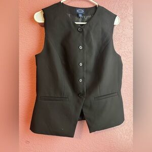 Black Button-Up Vest